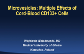 Microvesicles: Multiple Effects of Cord-Blood CD133+ Cells