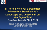 Is There a Role for a Dedicated Bifurcation Stent Device? Landscape and Lessons from the Tryton Trial