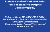 Sudden Cardiac Death and Atrial Fibrillation in HCM