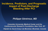 TCT 127: Incidence, Predictors, and Prognostic Impact of Postdischarge Bleeding After Percutaneous Coronary Intervention