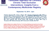 TCT 195: Transradial Approach for Coronary Chronic Total Occlusion Interventions: Insights from a Contemporary Multicenter Registry