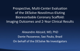 TCT 610: Prospective, Multicenter Evaluation of the DESolve Novolimus-Eluting Bioresorbable Coronary Scaffold: Imaging Outcomes and 2-Year Clinical Results