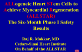 ALLogeneic Heart STem Cells To Achieve Myocardial Regeneration (ALLSTAR): The Six-Month Phase I Safety Results