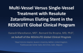 Multi-Vessel Versus Single-Vessel Treatment with Resolute Zotarolimus Eluting Stent in the RESOLUTE Global Clinical Program