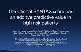 The Clinical SYNTAX score has an additive predictive value in high risk patients
