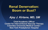 Renal Denervation: Boom or Bust?