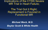 The Trial Got it Right: Replacement Is Favored in Functional MR!
