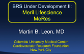 BRS Under Development II  Meril Life Sciences