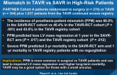 Incidence and Sequelae of Prosthesis-Patient Mismatch in TAVR vs SAVR in High-Risk Patients