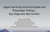 Upper Extremity Arterial Duplex and Physiologic Testing – Key Diagnoses Not to Miss