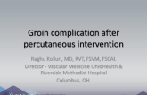 Groin Complication After Percutaneous Intervention