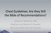 Chest Guidelines: Are they Still the Bible of Recommendations?