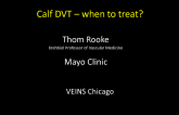 Calf DVT Treatment – When to Treat