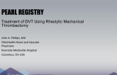 PEARL Registry on Endovascular Therapy of Acute DVT