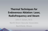 Thermal Techniques for Endovenous Ablation: Laser, Radiofrequency and Steam