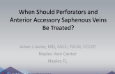 When Should Perforators and Anterior Accessory Saphenous Veins Be Treated?