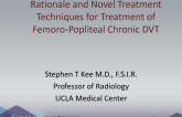 Rationale and Novel Treatment Techniques for Treatment of Femoropopliteal Chronic DVT