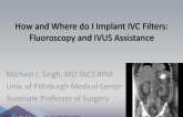 How and Where Do I Implant a Filter? Fluoroscopy and IVUS Assistance