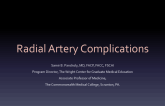 Radial Artery Complications