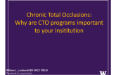 Why Are a Peripheral and Coronary CTO Program Important to Your Institution?