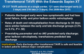 Feasibility and Safety of Early Discharge After Transfemoral TAVR With the Edwards Sapien XT