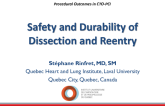 Safety and Durability of Antegrade Dissection and Reentry