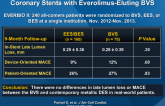 Comparison of Everolimus- and Biolimus-Eluting Coronary Stents with Everolimus-Eluting BVS