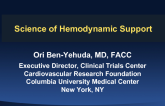 Science of Hemodynamic Support