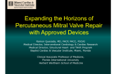 Expanding the Horizons of Percutaneous Mitral Valve Repair with Approved Devices