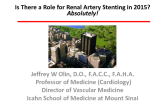 Is There a Role for Renal Stenting in 2015?