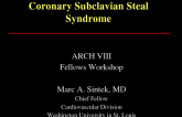 Coronary Subclavian Steal Syndrome