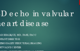 The Role of 3-D Echo in Valvular Heart Disease
