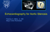 Echocardiography for Aortic Stenosis