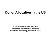 Donor Allocation in the US