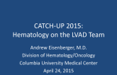 Hematology on the LVAD Team