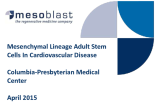 Mesenchymal Lineage Adult Stem Cells In Cardiovascular Disease
