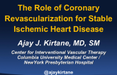 The Role of Coronary Revascularization 