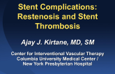 Stent Thrombosis and Restenosis
