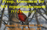 Preoperative Assessment for Surgical Mitral Repair or Replacement