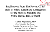 Implications From the Recent CTSN Trials of Mitral Valve Repair and Replacement for the Surgical Standard and Mitral Device Development