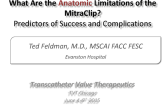 What Are the Anatomic Limitations of the MitraClip? Predictors of Success and Complications