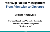Case Presentation: MitraClip Patient Management - From Admission to Discharge