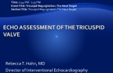 Echo Assessment of the Tricuspid Valve