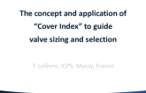 The Concept and Application of Cover Index to Guide Valve Sizing and Selection