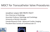 The Expanding Role of CT to Plan and Evaluate Multiple Transcatheter Valve Therapies
