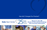 Has AUC Changed Our Practice?