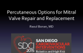 Percutaneous Options for MitralValve Repair and Replacement
