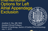 Interventional Options for Left Atrial Appendage Exclusion