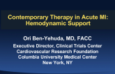 Contemporary Therapy in Acute MI: Hemodynamic Support