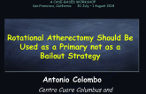 Rotational Atherectomy Should Be Used As a Primary Not a Bailout Strategy